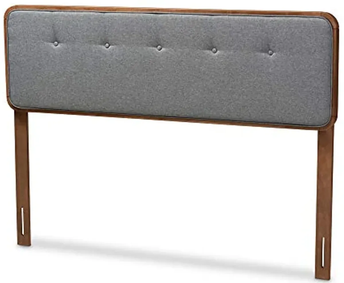 Baxton Studio Headboards, Queen, Dark Gray/Walnut