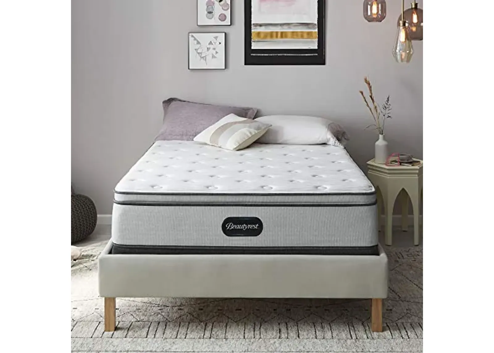 Beautyrest BR800 13 inch Plush Pillow Top Mattress, Queen, Mattress Only