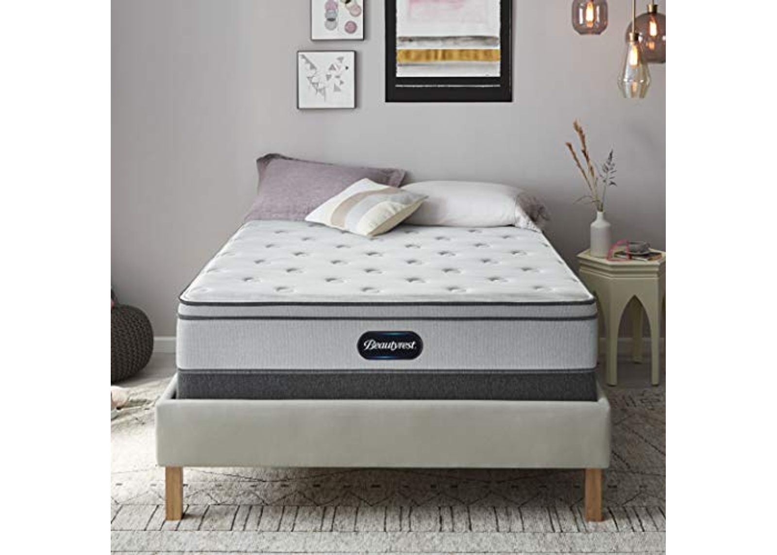 Beautyrest BR800 12 inch Plush Euro Top Mattress, Cal King, Mattress Only