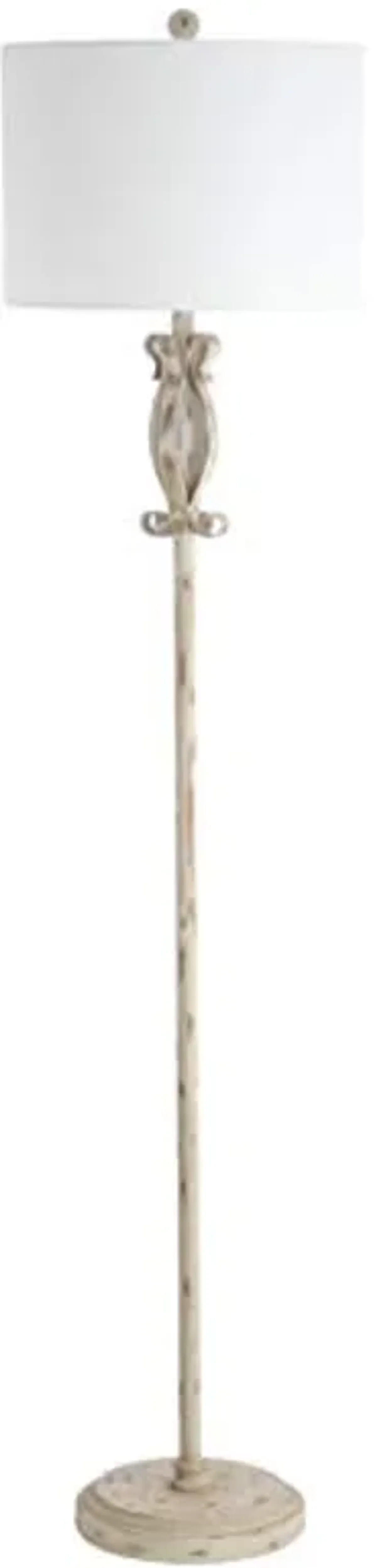 Safavieh FLL4049A Lighting Philippa White Washed 61-inch (LED Bulb Included) Floor Lamp