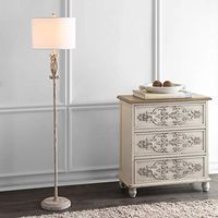Safavieh FLL4049A Lighting Philippa White Washed 61-inch (LED Bulb Included) Floor Lamp
