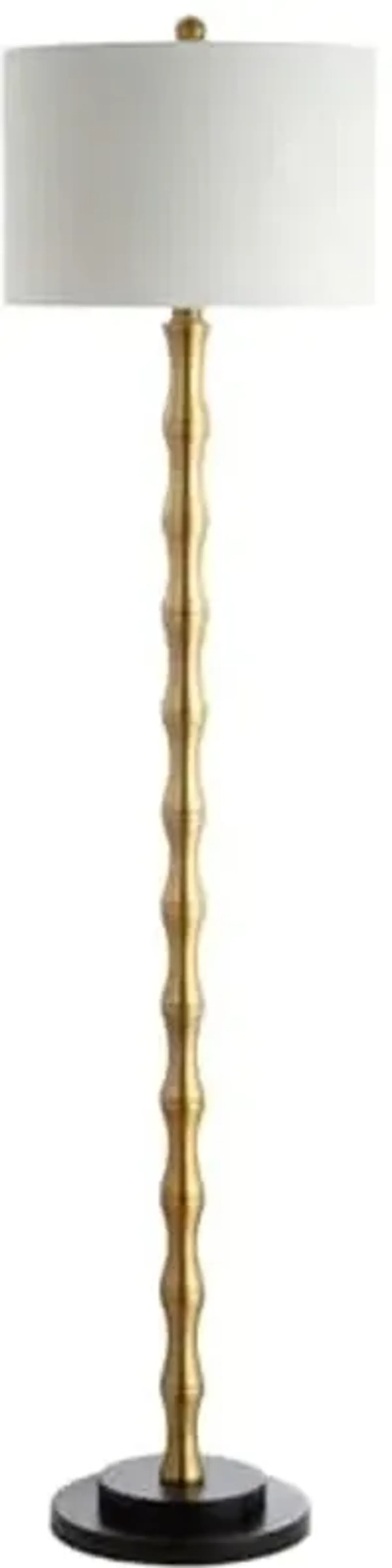 SAFAVIEH FLL4045A Lighting Kolten Antique Brass 60.5-inch (LED Bulb Included) Floor Lamp