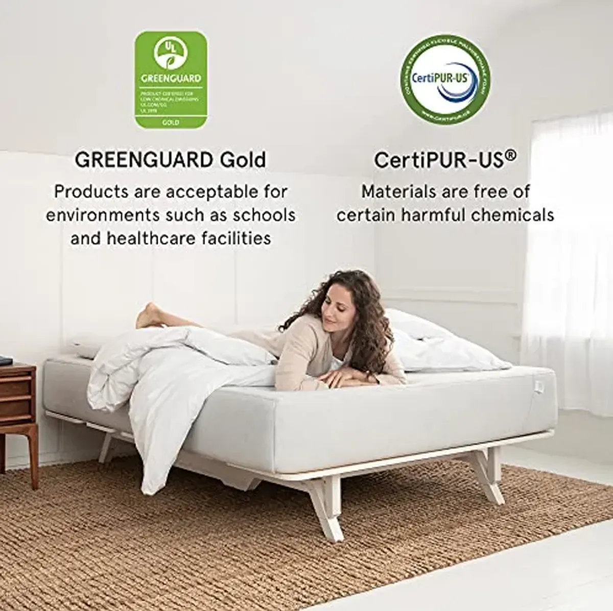 Nod Hybrid by Tuft & Needle Plush 10" Cal King Size Mattress in a Box, Breathable Adaptive Foam, Supportive Pocketed Coils, 100 Night Trial, Fiberglass Free, CertiPUR-US, 10-Year Limited Warranty