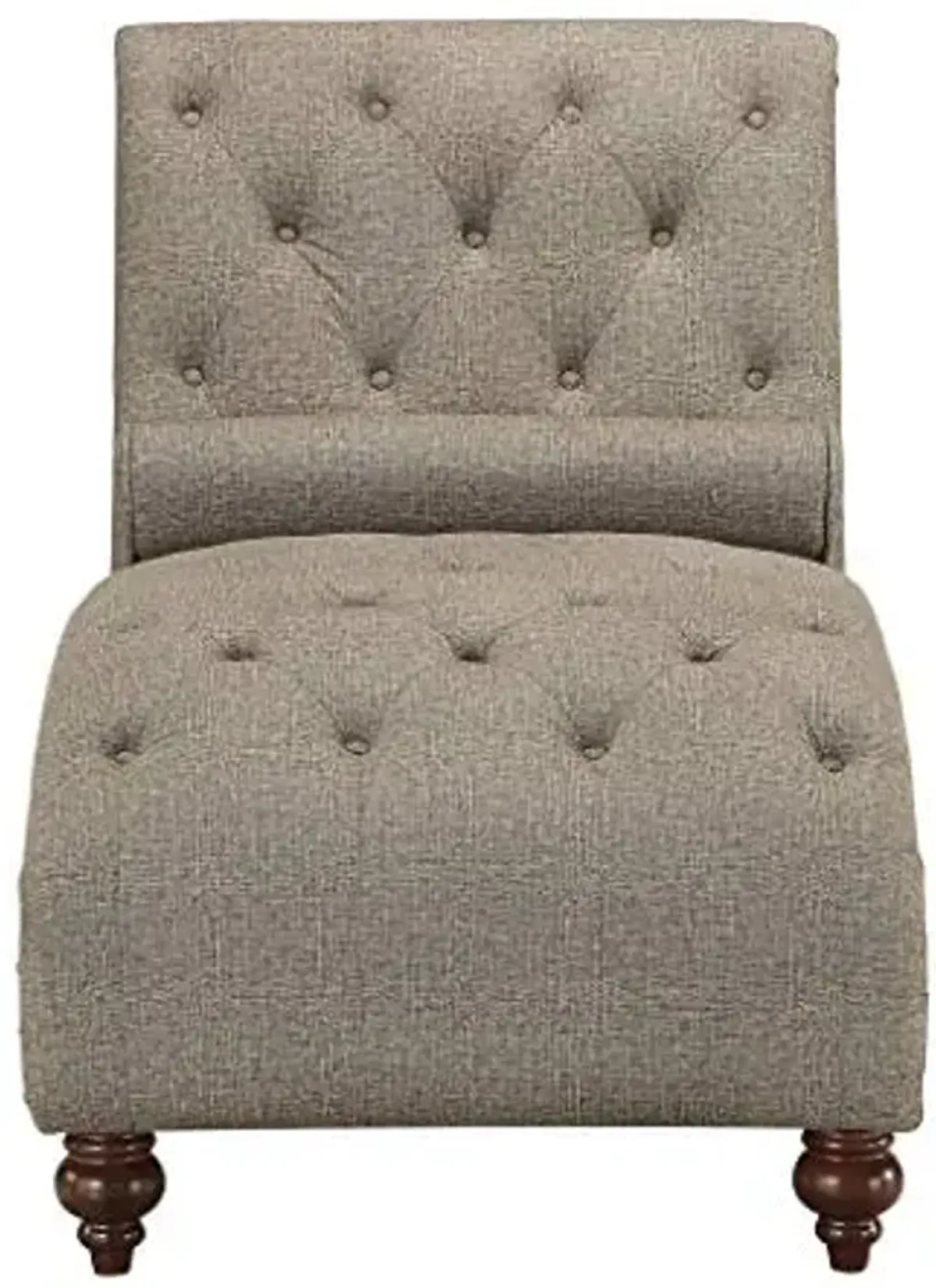 Homelegance Velvet Chaise Lounge, Brown