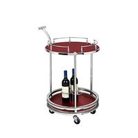 Trolley Hotel Service Car, The Hotel Restaurant Dinner Delivery Vehicles, Double Layer Solid Wood/Glass Wine Cart, Tea Cart, Snack Car, Mobile