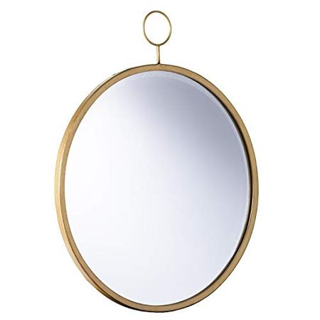 SEI Furniture Lorena Wall Mirror, Antique Golden Bronze