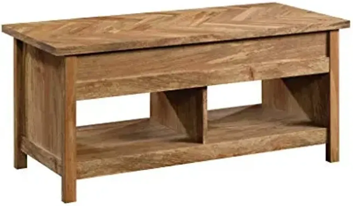 Sauder Cannery Bridge Lift Top Storage Coffe Table for Living Room, in Sindoori Mango