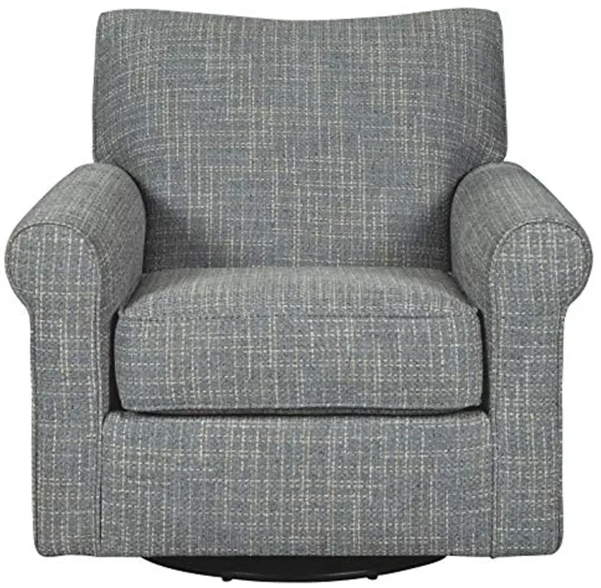 Signature Design by Ashley Renley 360-Degree Swivel Glider Nursery Accent Chair, Gray