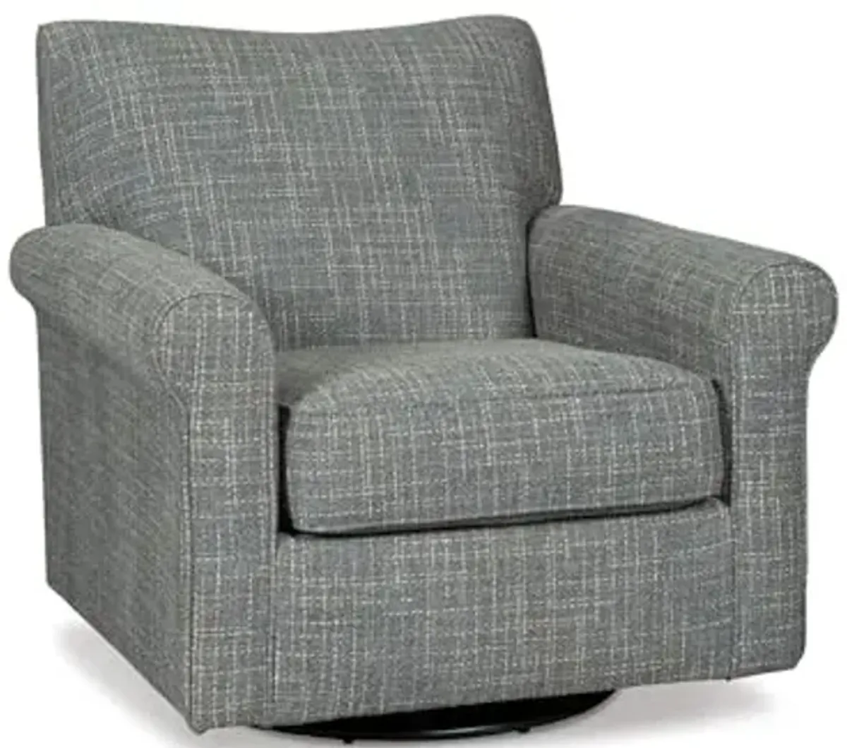 Signature Design by Ashley Renley 360-Degree Swivel Glider Nursery Accent Chair, Gray