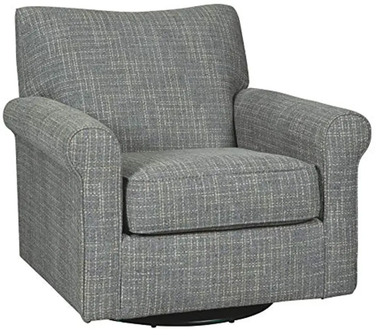 Signature Design by Ashley Renley 360-Degree Swivel Glider Nursery Accent Chair, Gray