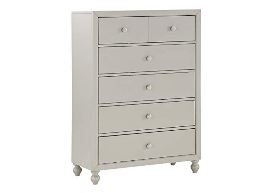 Homelegance 5-Drawer Chest, One-Size, Gray