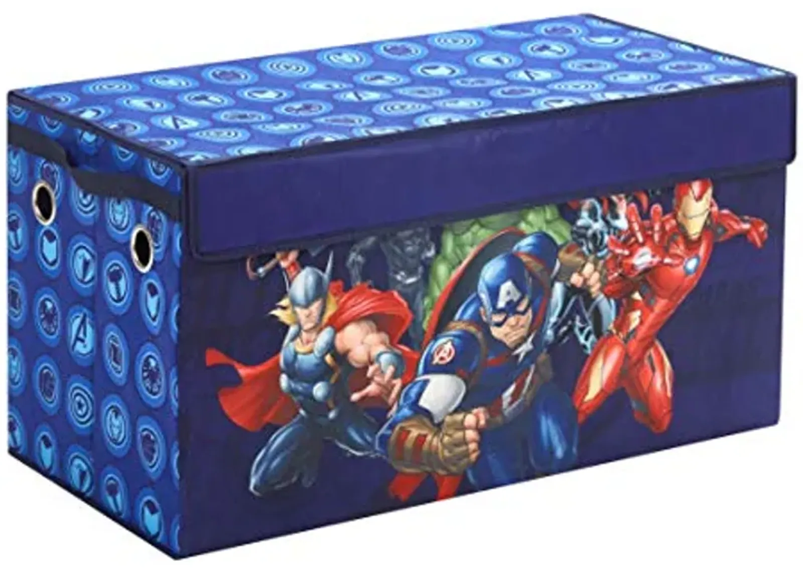 Idea Nuova Avengers Collapsible Children’s Toy Storage Trunk, Durable with Lid