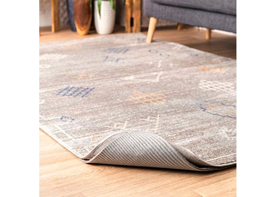 nuLOOM 9' x 12' Luxury Eco-Friendly Felt Rug Pad, 1/4" Ultra Thick, Non-Slip Backing, Customizable Size, Hardwood, Carpet Tile, Vinyl, Linoleum, Made in USA, 100% Recycled Materials, Grey