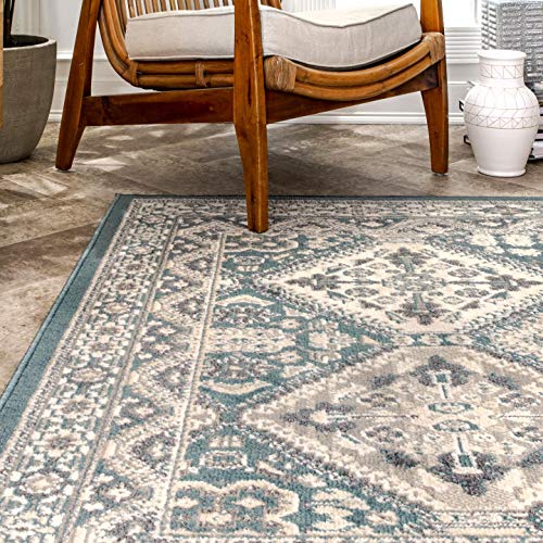 nuLOOM Becca Vintage Tile Area Rug, 5' x 8', Blue