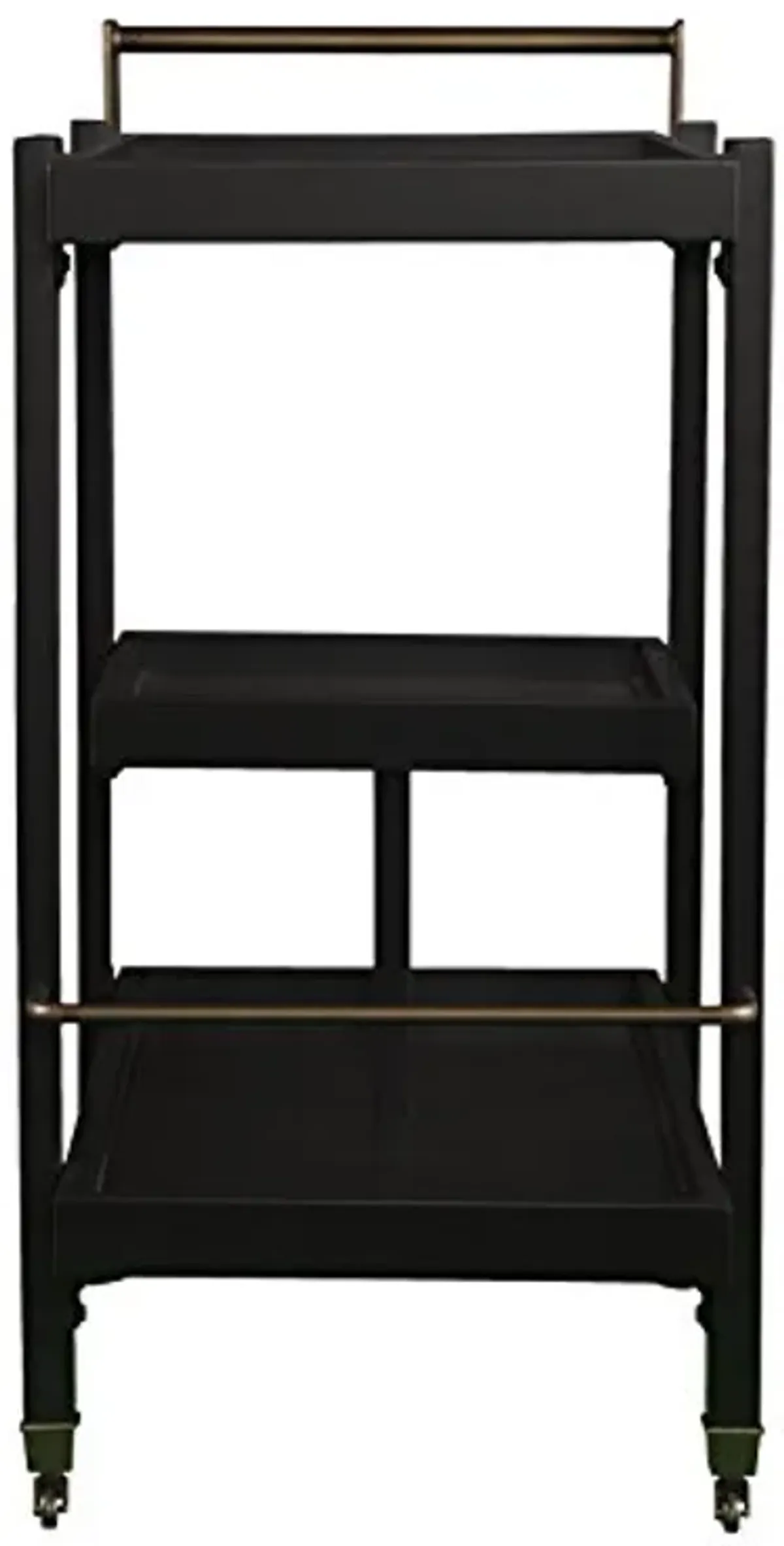 Holly & Martin Zhori Midcentury Modern Bar Cart, Black