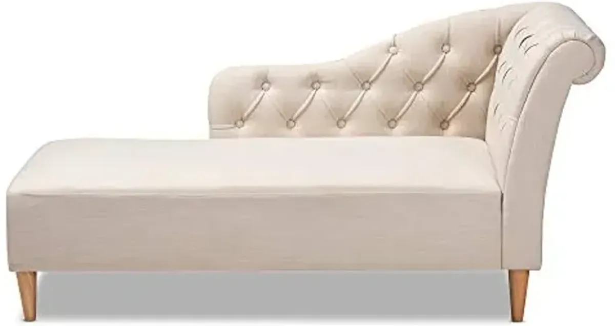 Baxton Studio Chaise, Beige