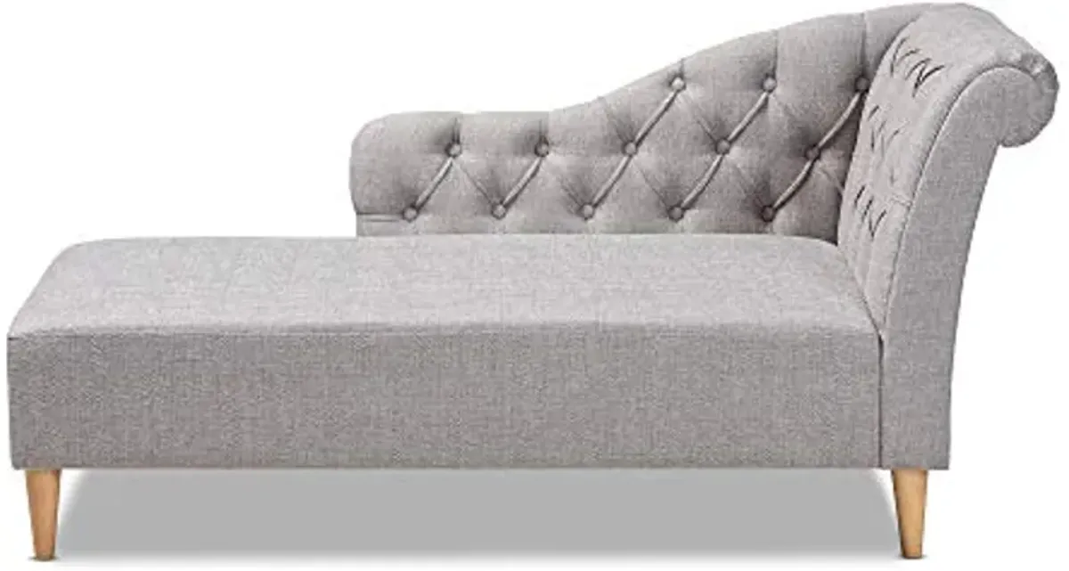 Baxton Studio Chaise, Gray