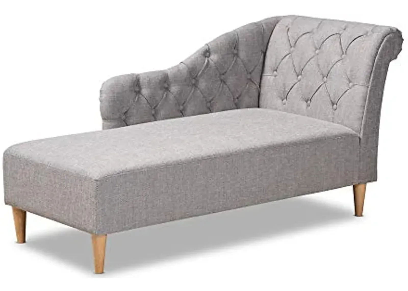 Baxton Studio Chaise, Gray