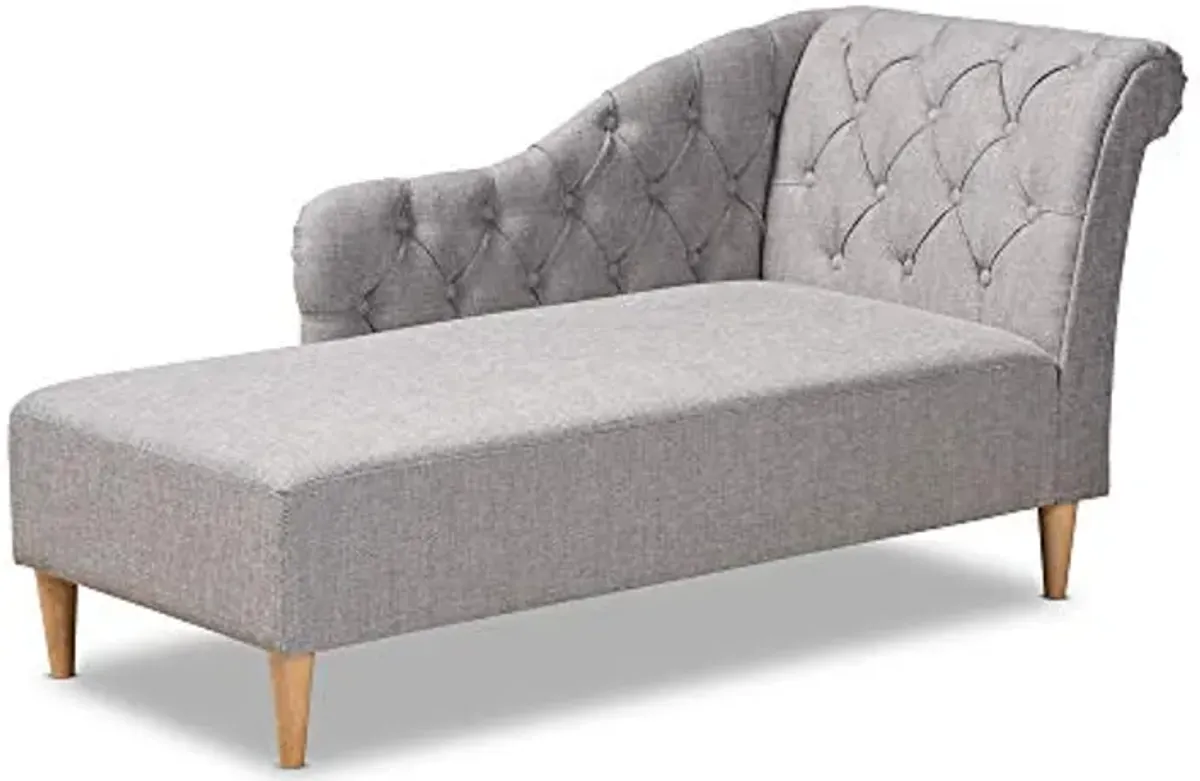 Baxton Studio Chaise, Gray