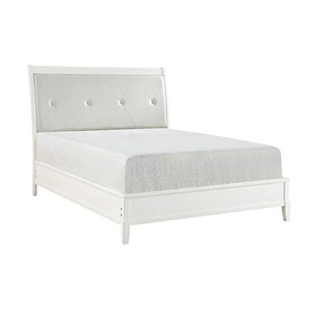 Homelegance Panel Bed, Queen, White