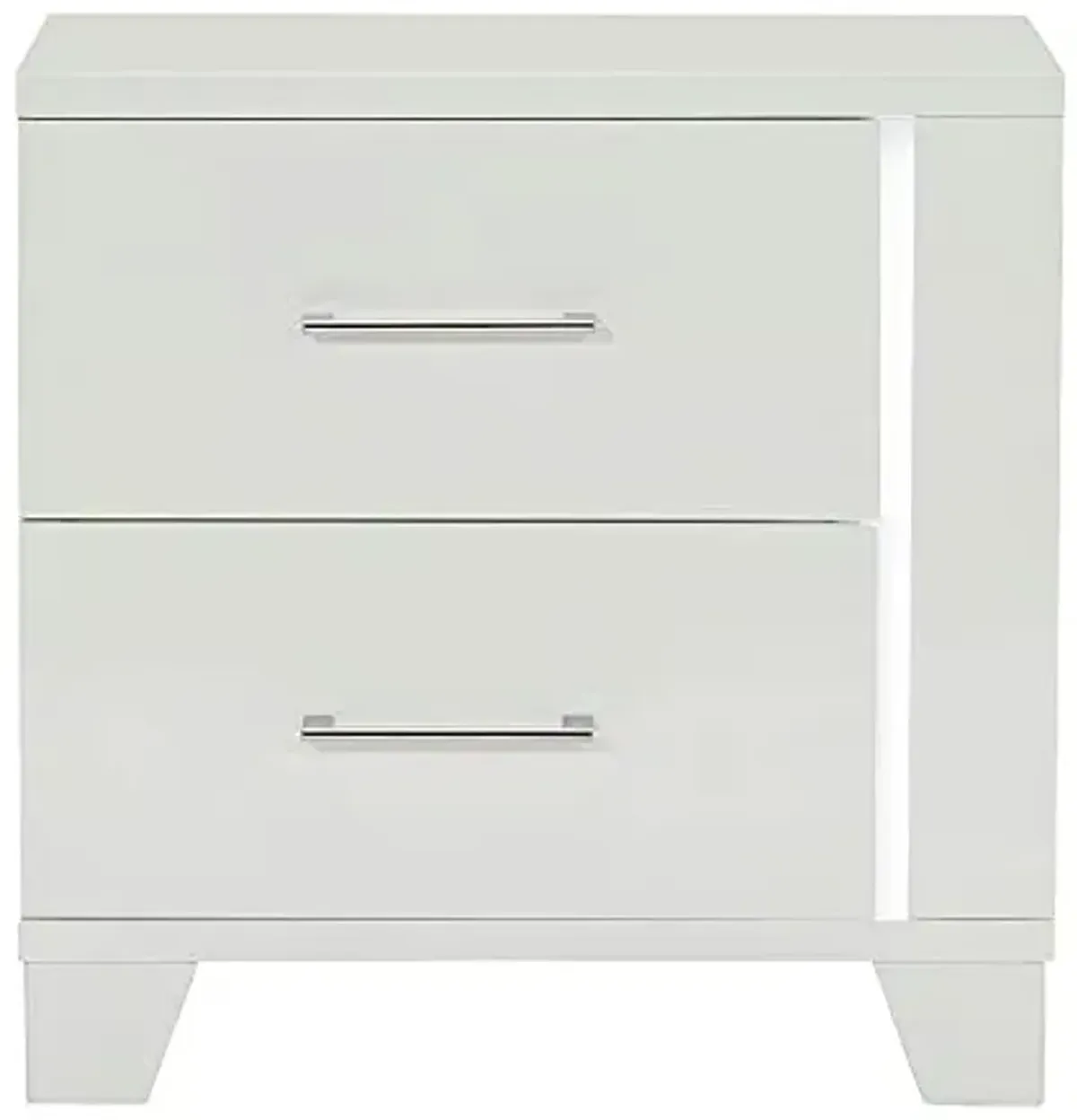 Homelegance 2-Drawer Nightstand, One Size, White