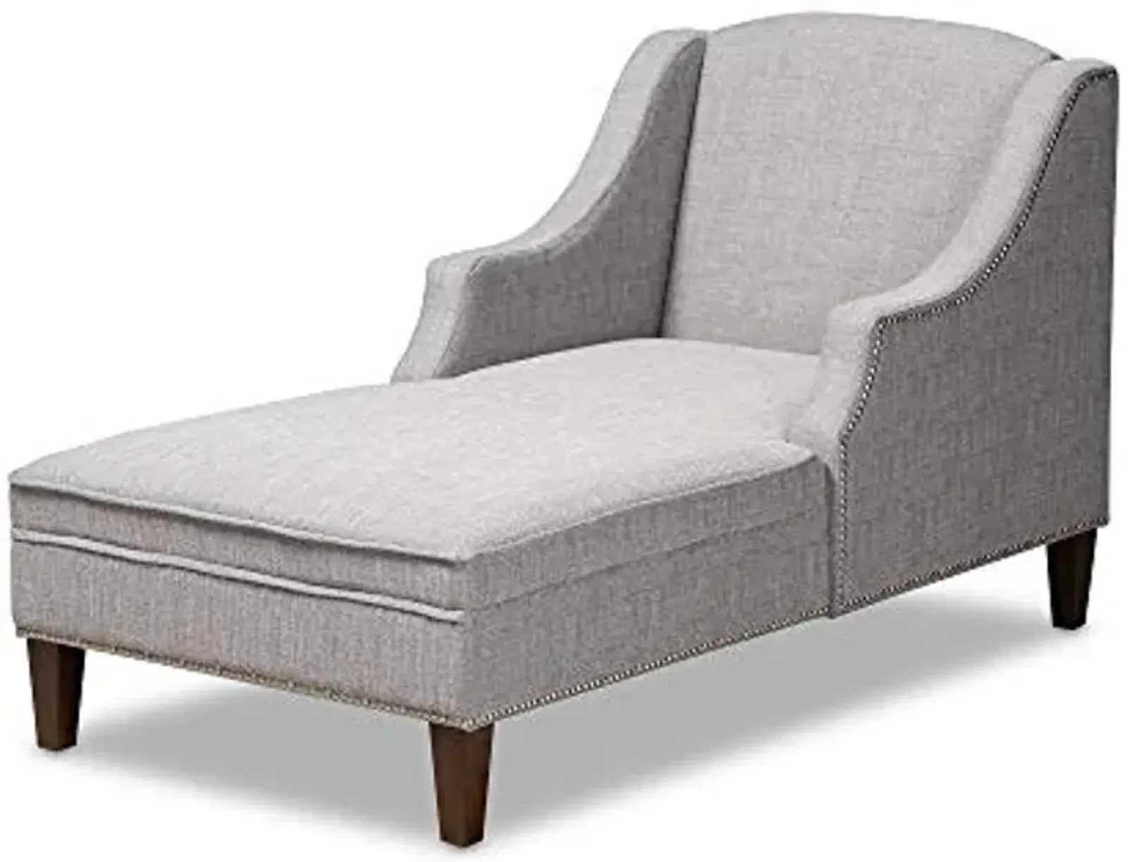 Baxton Studio Chaise, Gray