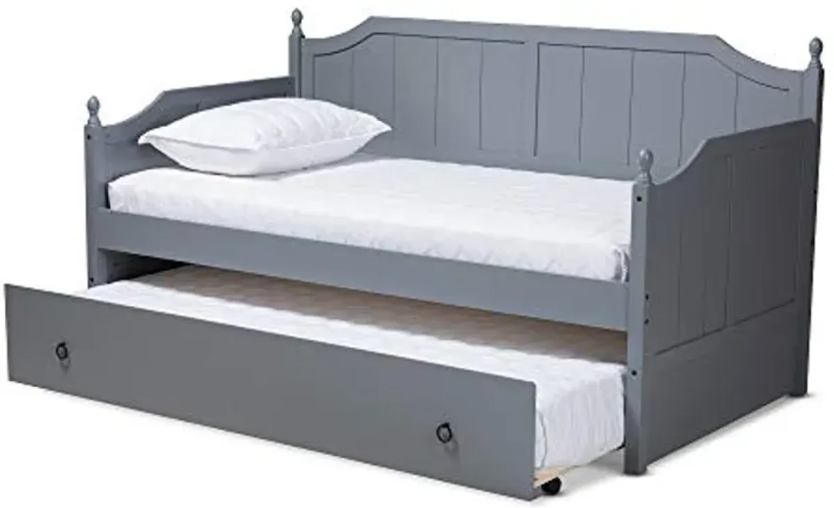 Baxton Studio Daybed, Single, Gray