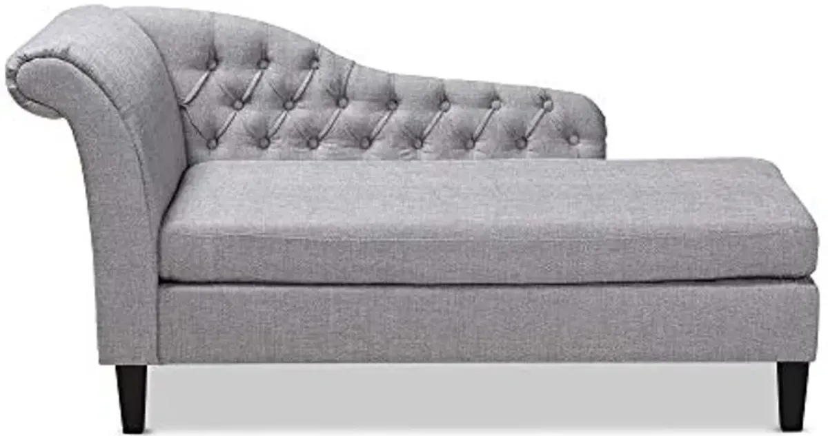 Baxton Studio Chaise, Gray