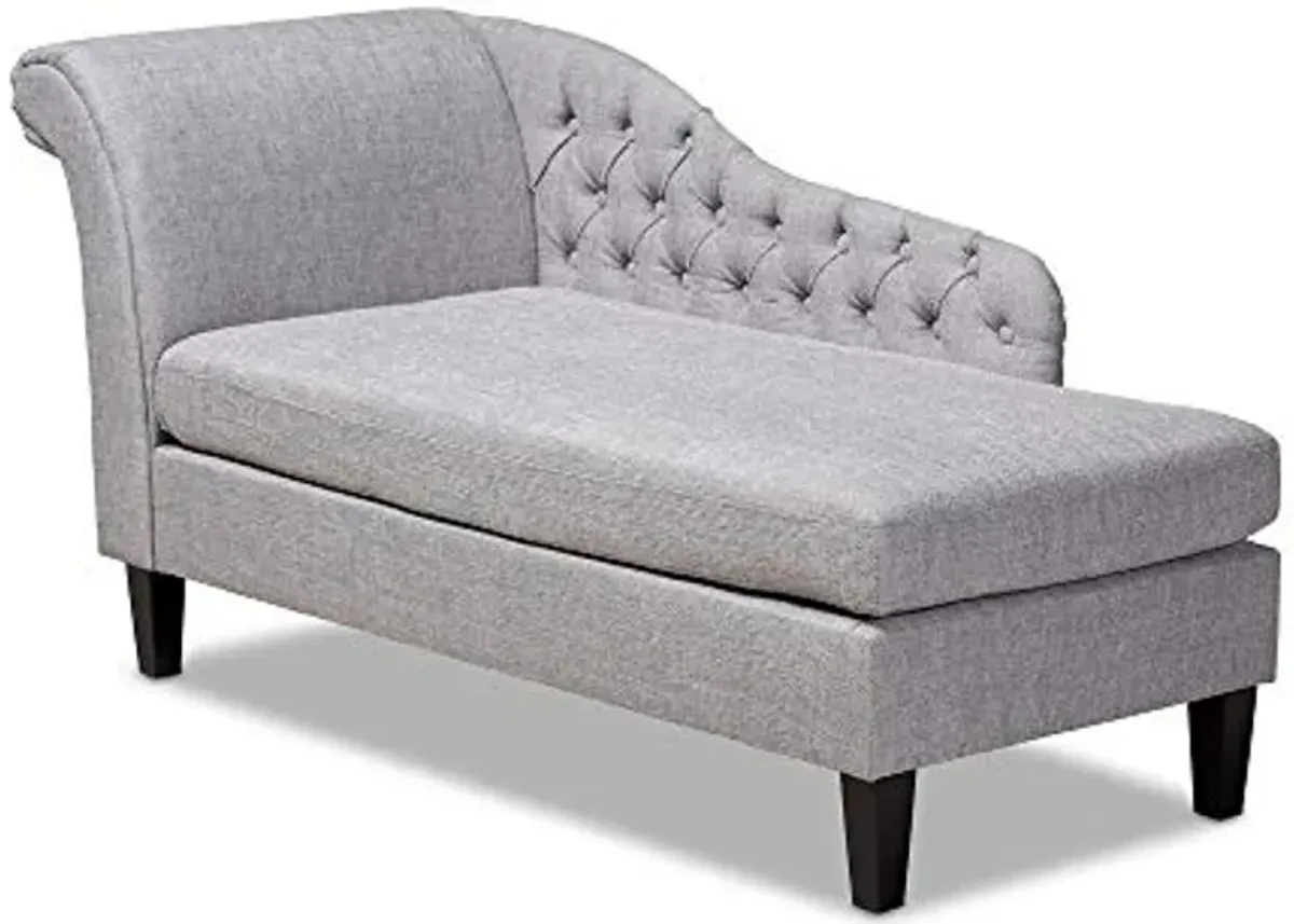 Baxton Studio Chaise, Gray