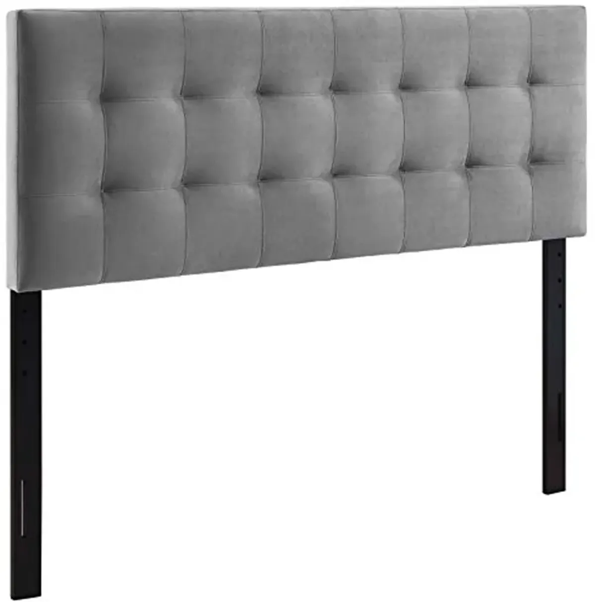 Modway Lily King Biscuit Tufted Performance Velvet Headboard, Gray