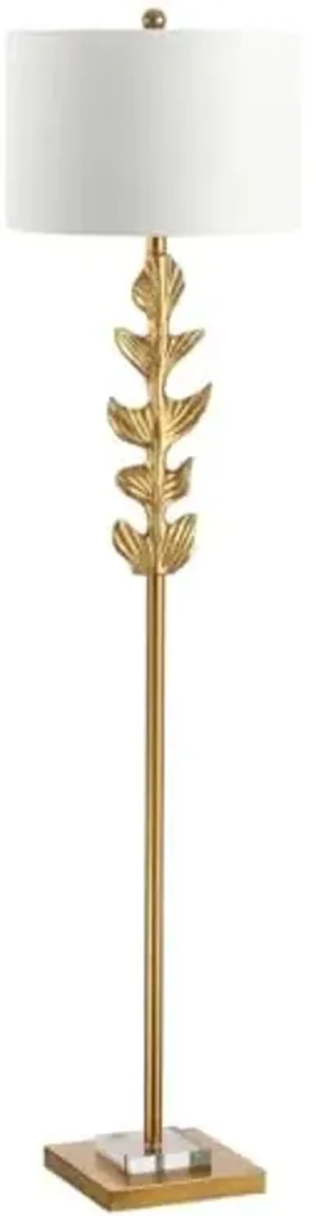 Safavieh Lighting Georgiana Gold Leaf 61.5-inch Floor Lamp (LED Bulb Included)