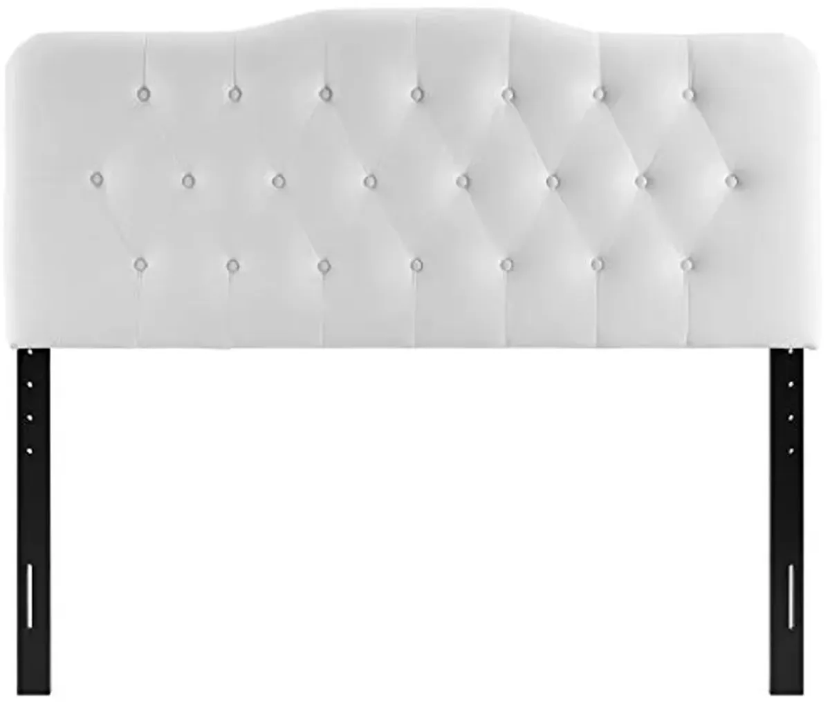 Modway Annabel Diamond Tufted Performance Velvet Twin Headboard in White