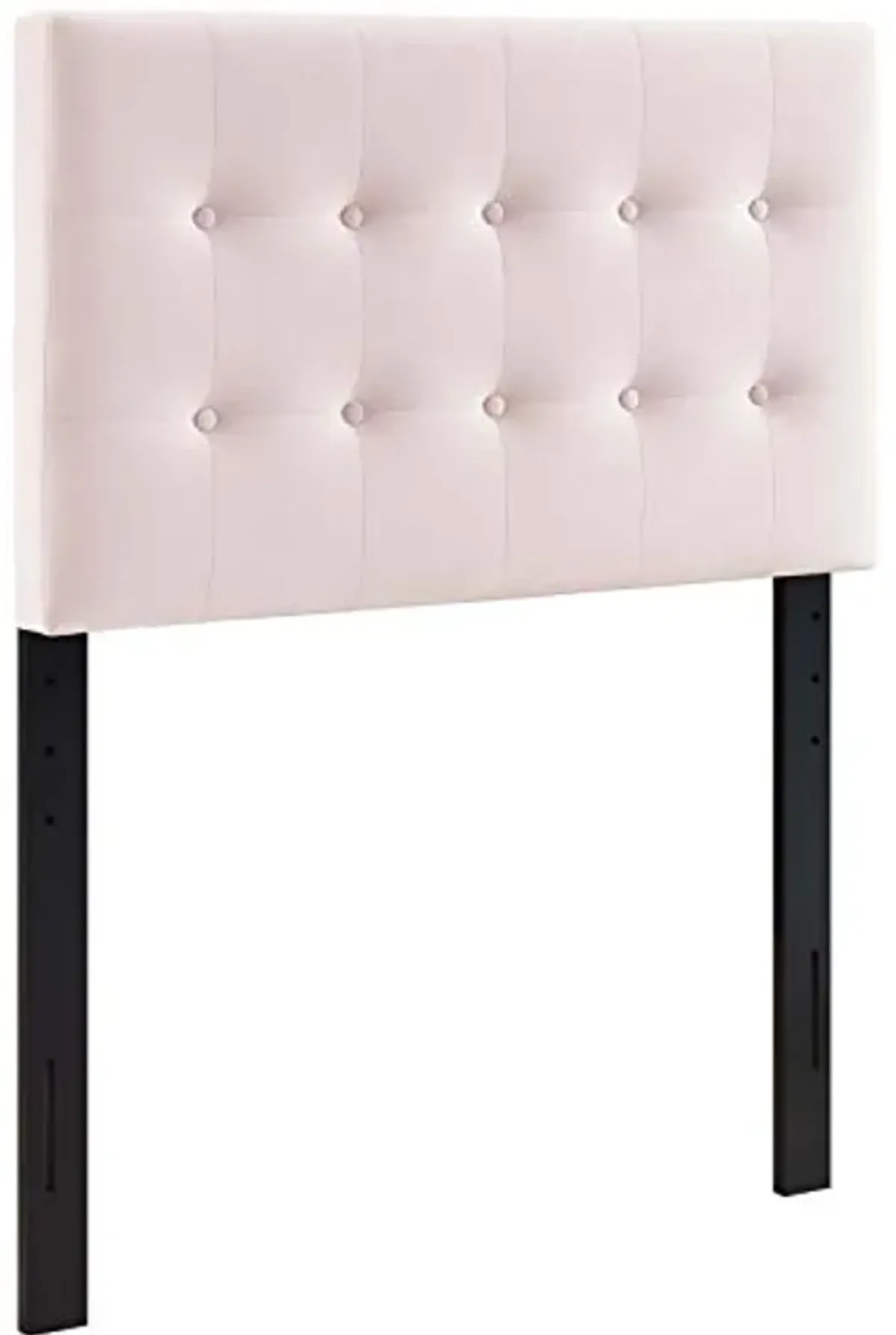 Modway Emily Twin Biscuit Tufted Performance Velvet Headboard, Pink