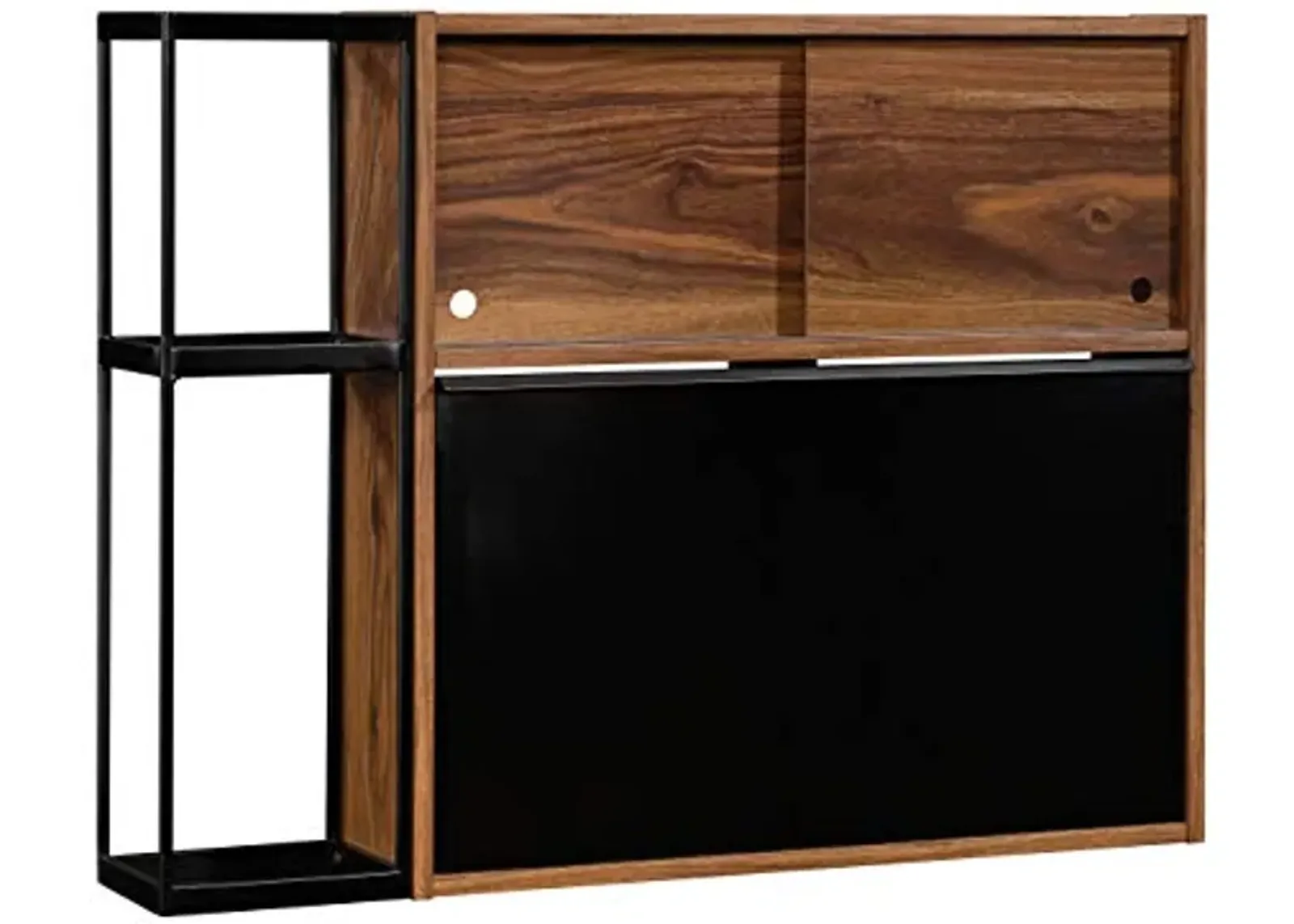 Sauder Harvey Park Wall Bar, Grand Walnut Finish