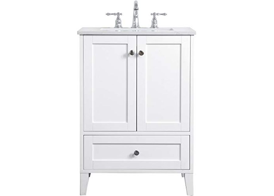 Elegant Decor 24 inch Single Bathroom Vanity in White