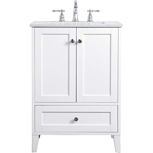 Elegant Decor 24 inch Single Bathroom Vanity in White