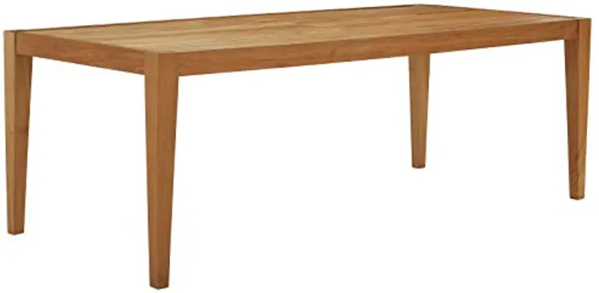 Modway EEI-3430-NAT Northlake 85" Outdoor Patio Premium Grade A Teak, Dining Table, Natural