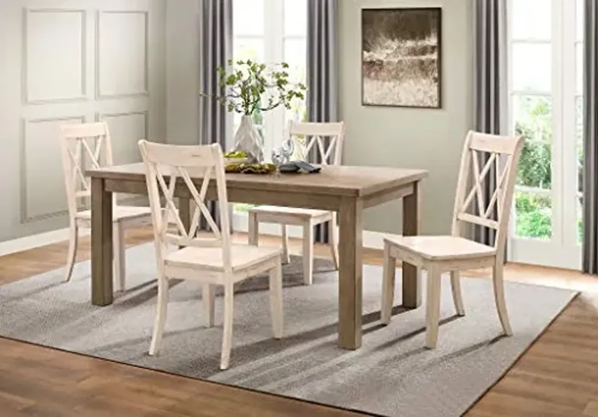 Homelegance 5-Piece Dining Set, White