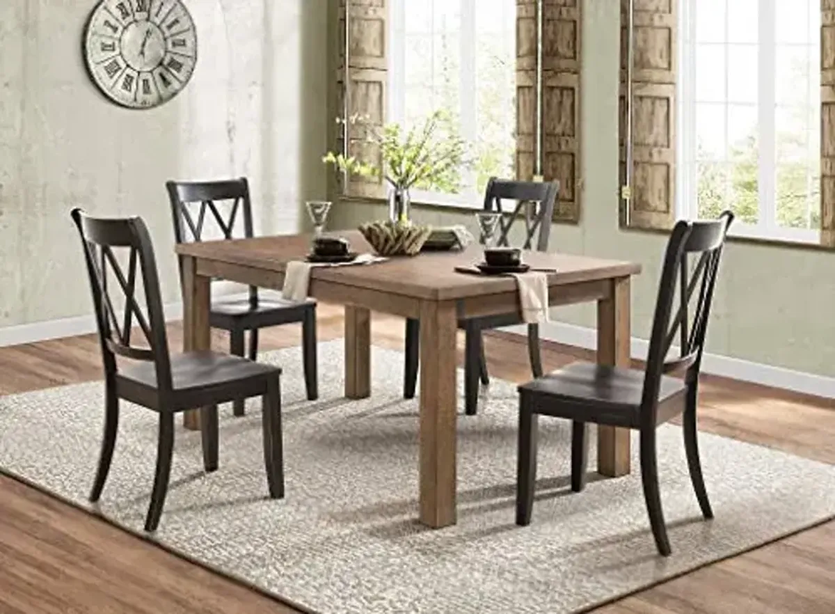Homelegance 5-Piece Dining Set, Black