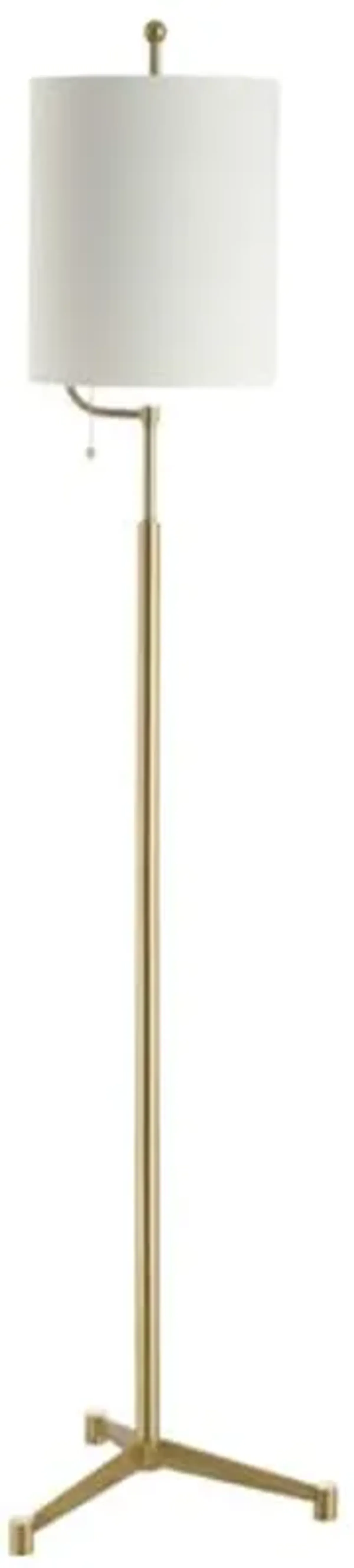 Safavieh FLL4063A Lighting Ezekiel Brass Gold 62-inch (LED Bulb Included) Floor Lamp