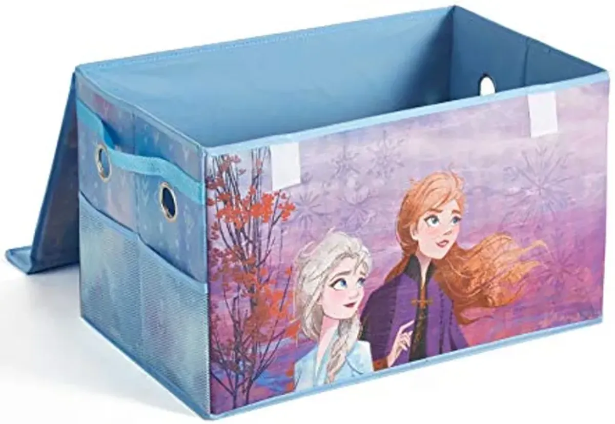 Idea Nuova Disney Frozen 2 Mini Collapsible Children’s Toy Storage Trunk, Durable with Lid