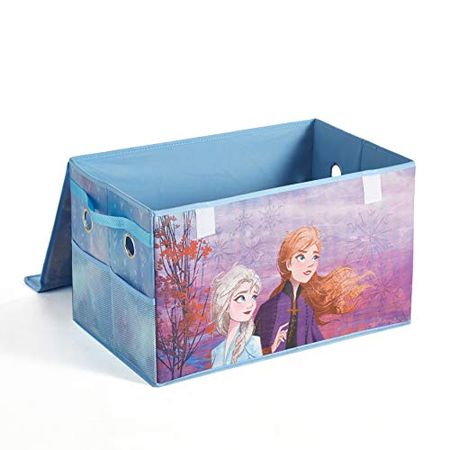 Idea Nuova Disney Frozen 2 Mini Collapsible Children’s Toy Storage Trunk, Durable with Lid