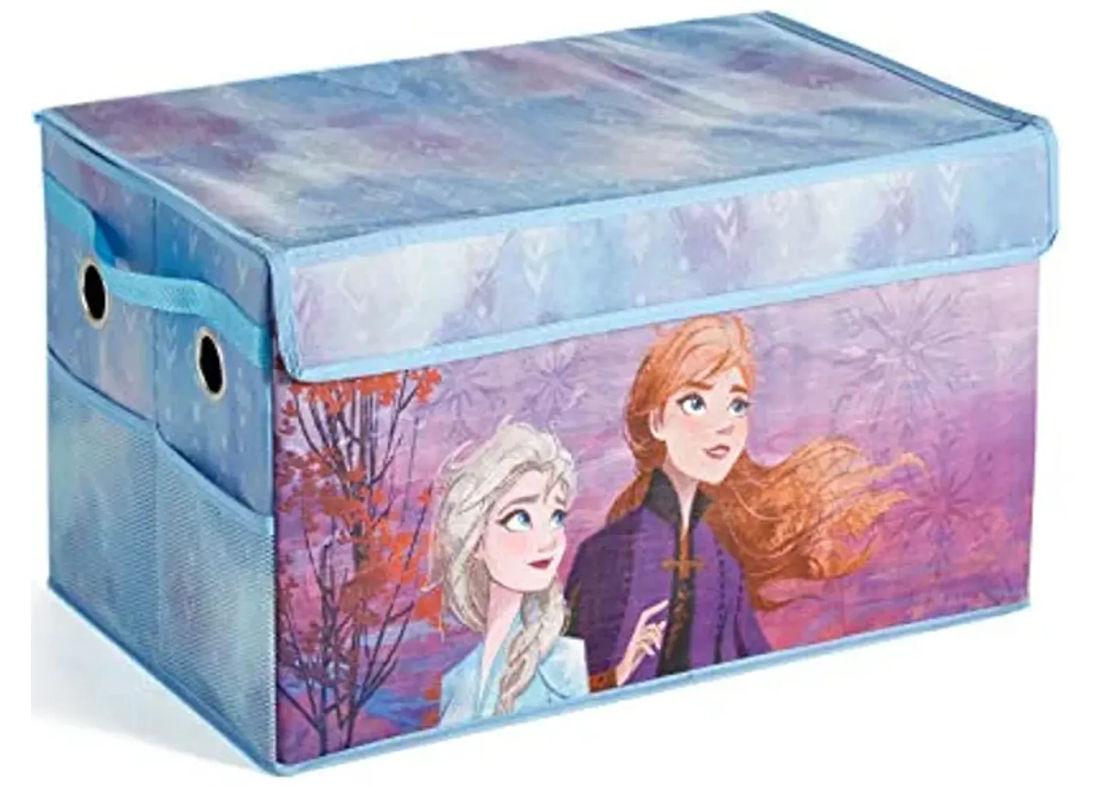 Idea Nuova Disney Frozen 2 Mini Collapsible Children’s Toy Storage Trunk, Durable with Lid