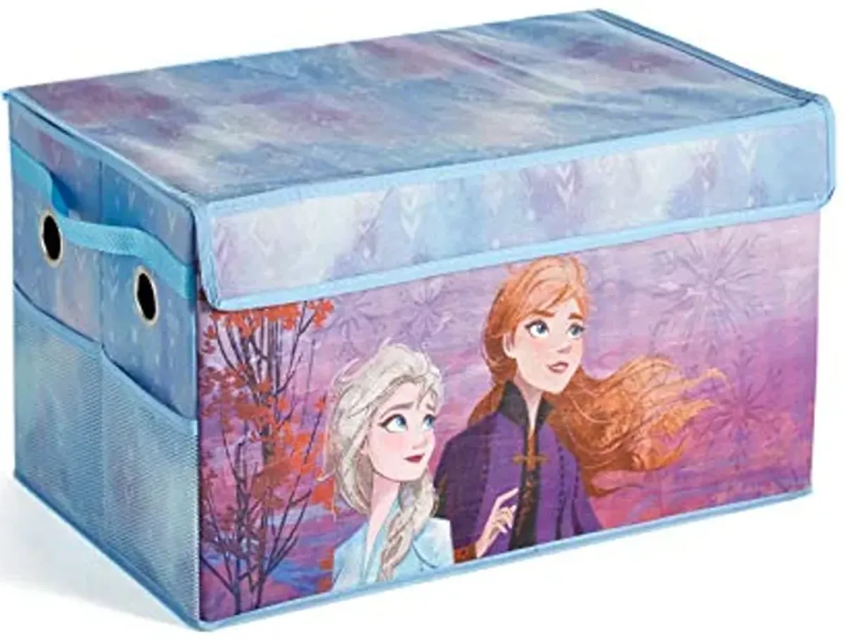 Idea Nuova Disney Frozen 2 Mini Collapsible Children’s Toy Storage Trunk, Durable with Lid