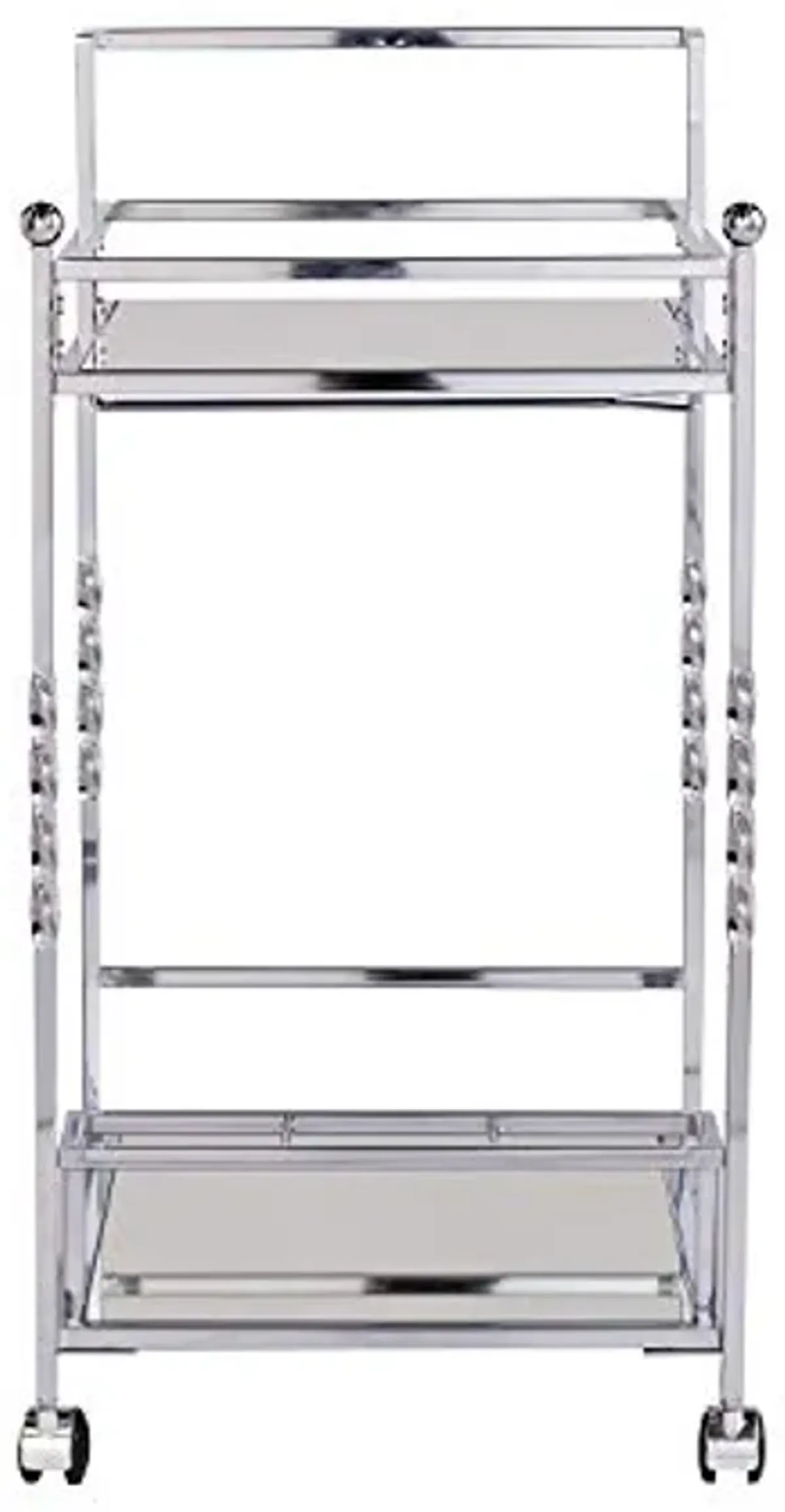 SEI Furniture Ivers Bar Cart, Silver (AMZ6853ZH)