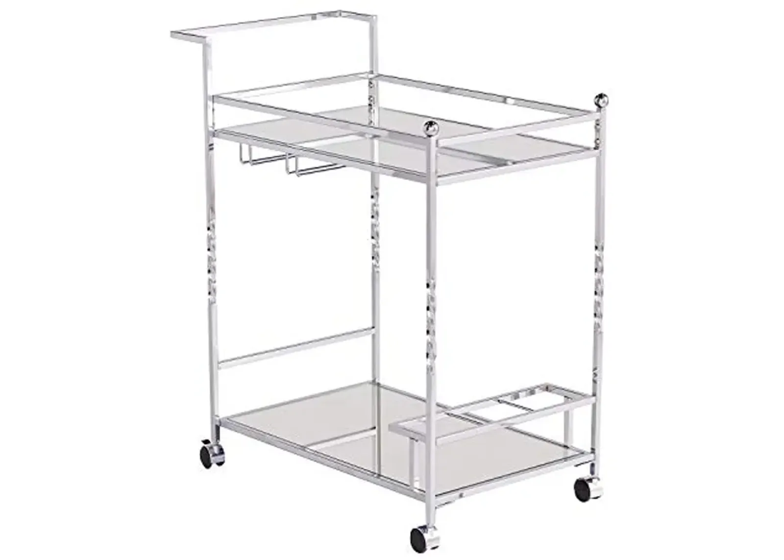 SEI Furniture Ivers Bar Cart, Silver (AMZ6853ZH)