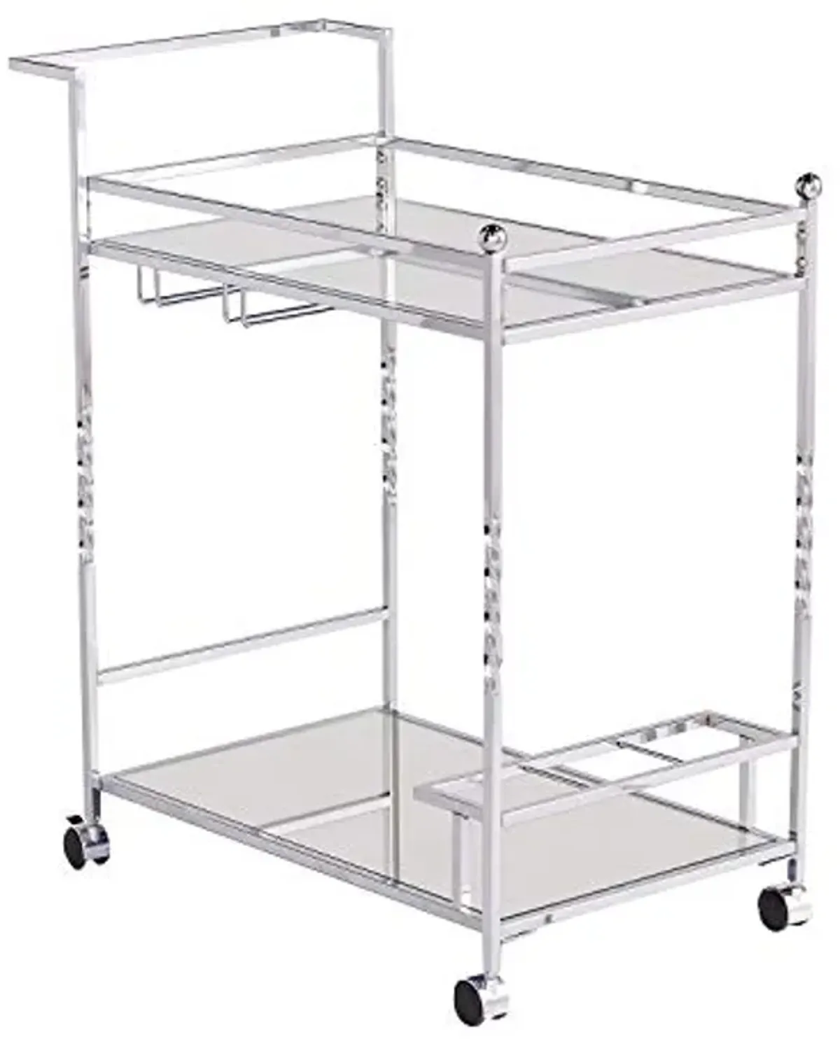 SEI Furniture Ivers Bar Cart, Silver (AMZ6853ZH)