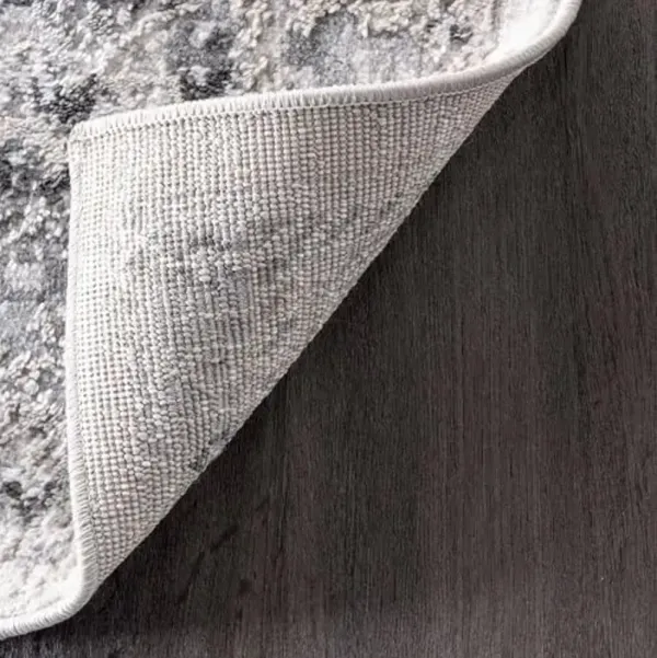 Nuloom Madisson Grey/Ivory, 9' x 12', Vintage Medallion, Recycled Materials, Soft and Cozy, High Traffic, Stain Resistant, Easy Clean, Durable Area Rug for Bedroom, Living Room, Dining, Entryway