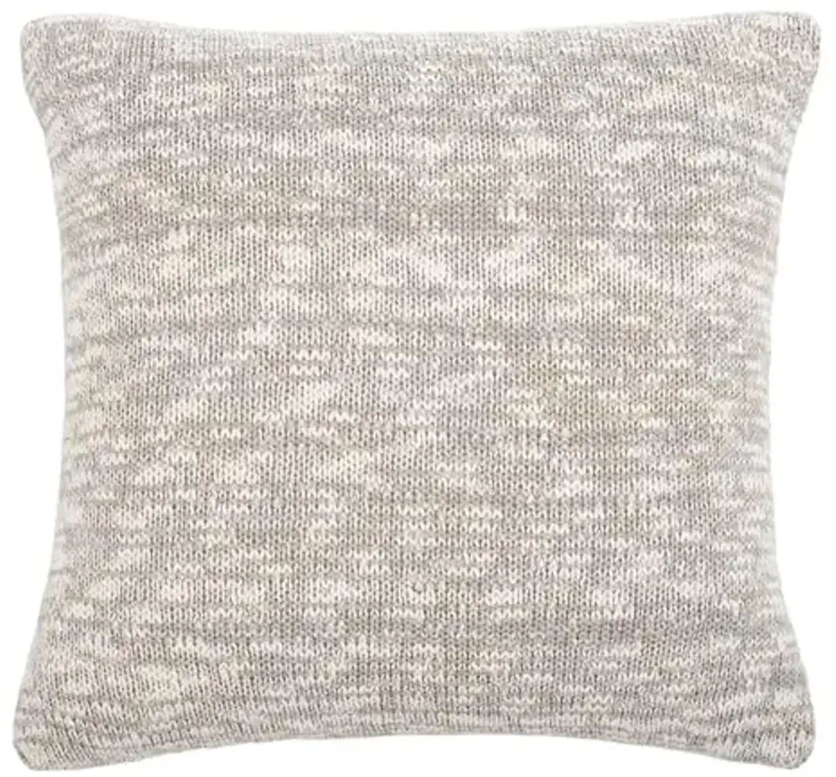 SAFAVIEH Home Ralen Light Natural Lurex Knit 20-inch Decorative Pillow Pillow, 22"x22", Grey/Gold