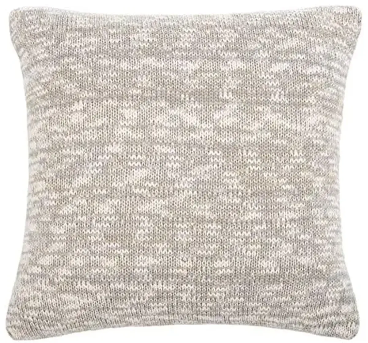 SAFAVIEH Home Ralen Light Natural Lurex Knit 20-inch Decorative Pillow Pillow, 22"x22", Grey/Gold